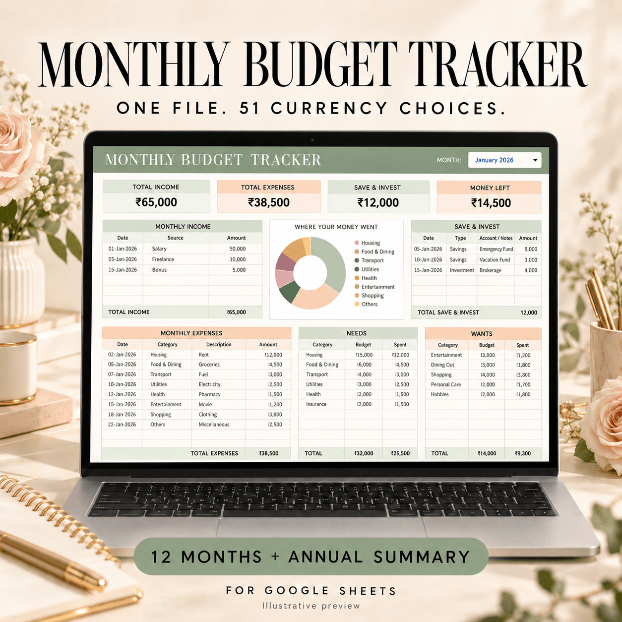 Monthly Budget Tracker
